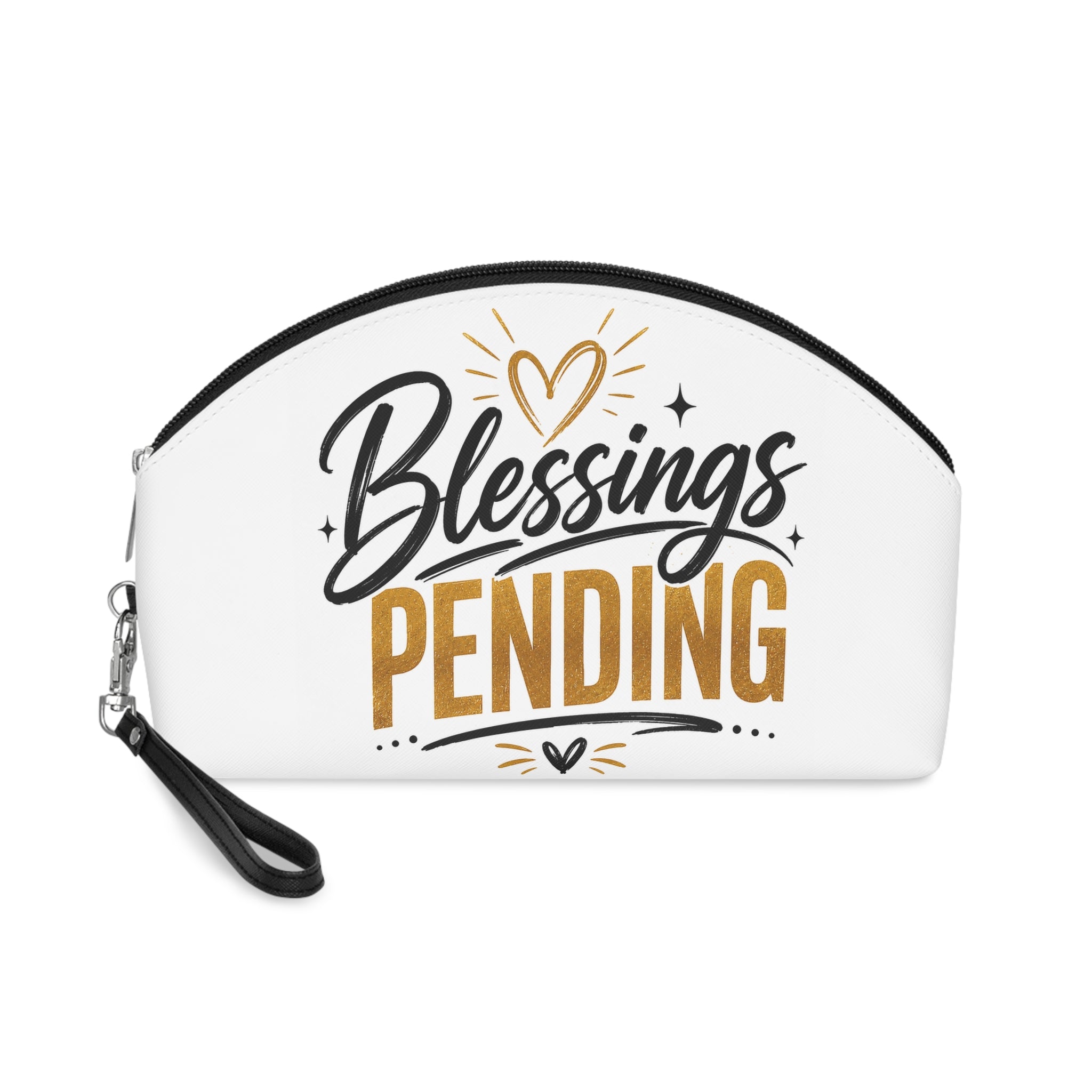 Makeup Bag — "Blessings Pending" Cosmetic Pouch