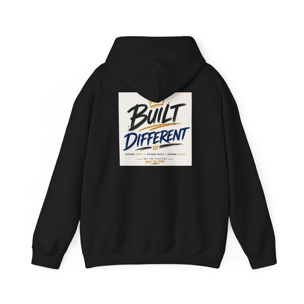 Wear Your Moment Unisex Graphic Hoodie – Built Different Pullover, 50/50 Cotton-Poly, Sizes S–4XL