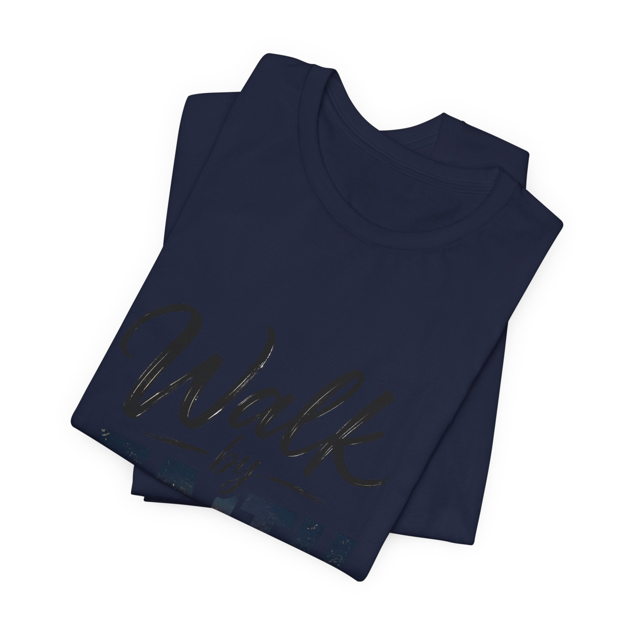 Wear Your Moment Women's Graphic T-Shirt – Walk by Faith Sunset Cross, Garment-Dyed, Sizes S–4XL