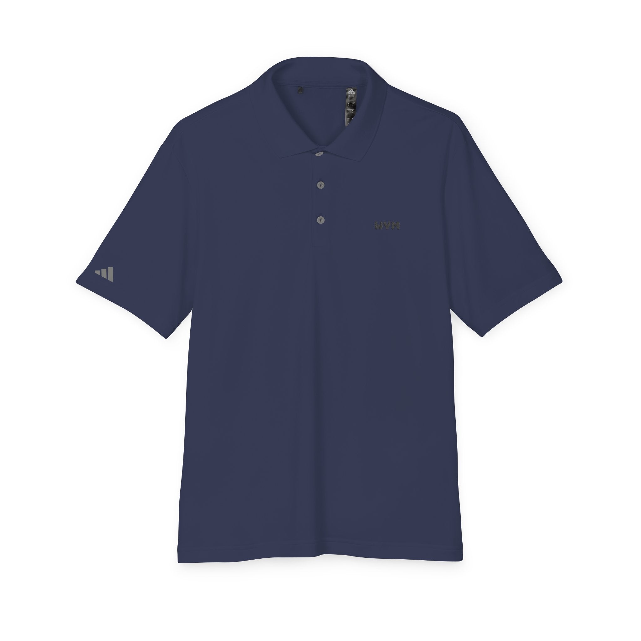 WVM Minimalist Performance Polo — White Athletic Golf Shirt