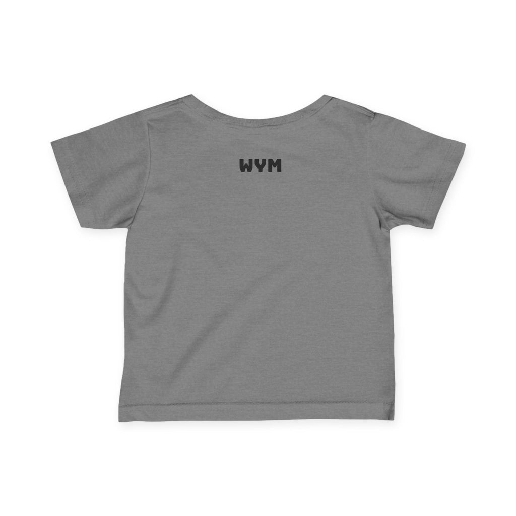 Infant Tee "Built Different" – Baby Graphic Shirt with Crown Design