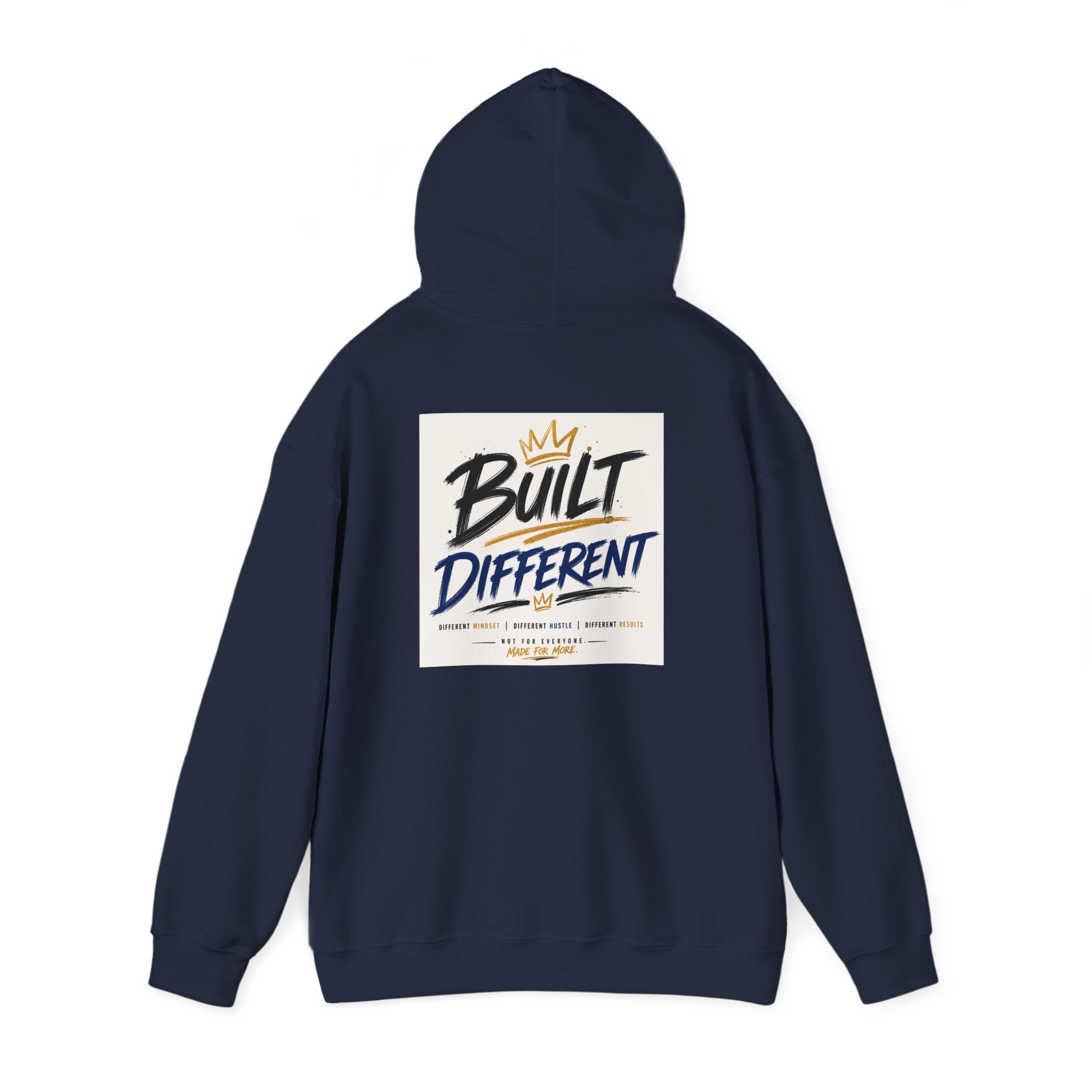Wear Your Moment Unisex Graphic Hoodie – Built Different Pullover, 50/50 Cotton-Poly, Sizes S–4XL