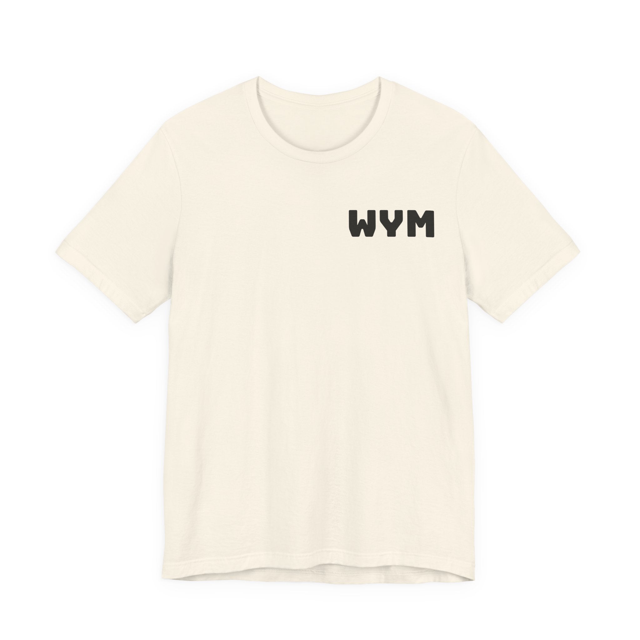WYM Minimalist Chest Logo Tee – Casual Graphic T-Shirt