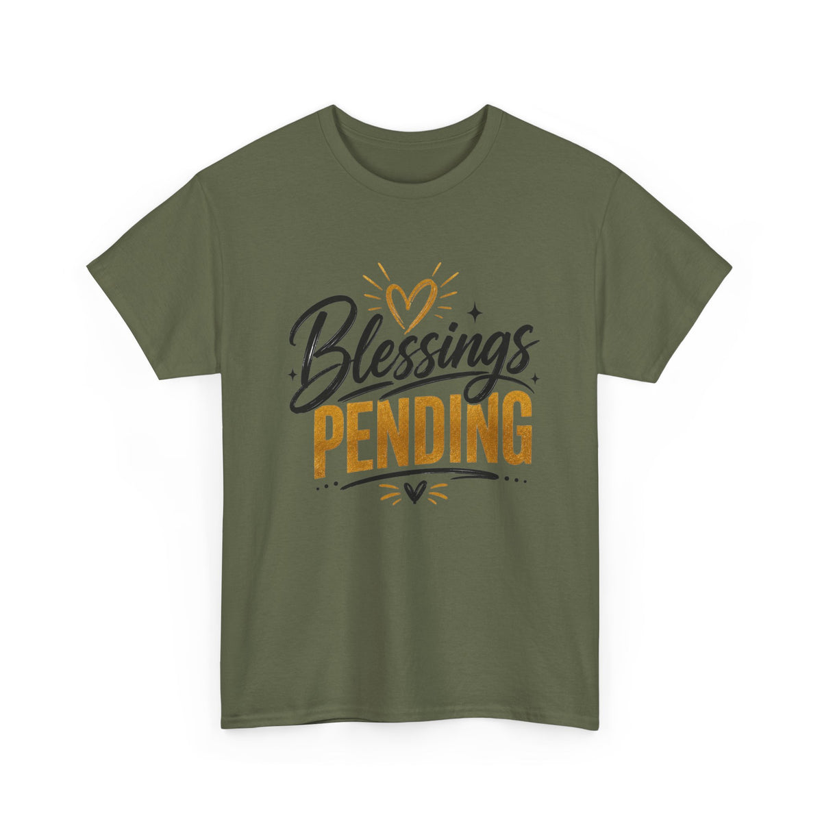 Blessings Pending Tee — Pregnancy Announcement Graphic, Soft Cotton, Unisex