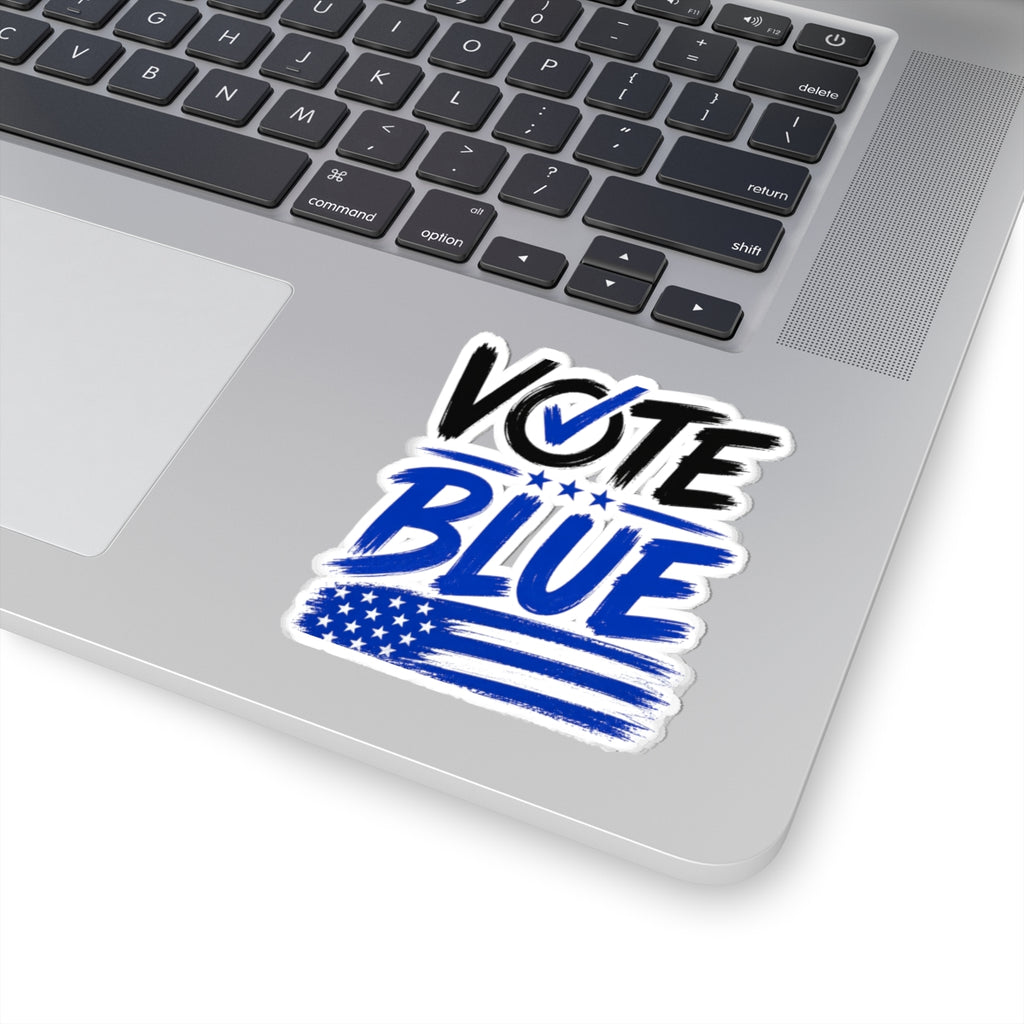 Vote Blue Sticker — Patriotic Political Campaign Kiss-Cut Decal