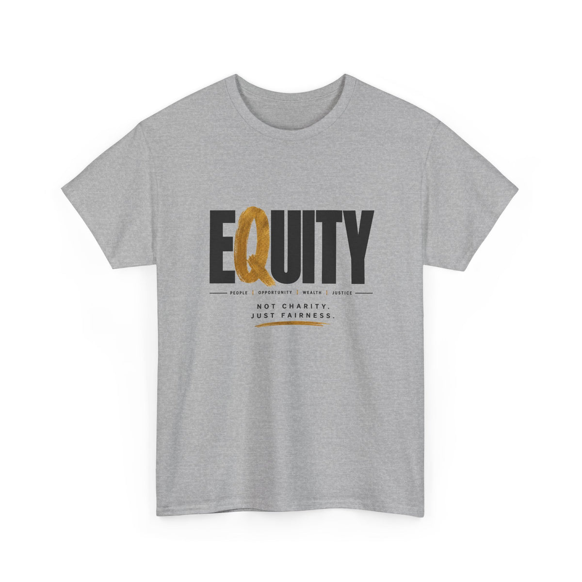 Equity Graphic Tee — "EQUITY" Gold Q Awareness T‑Shirt
