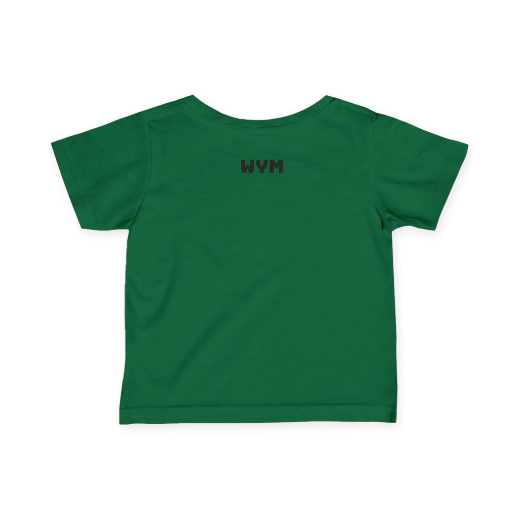 Infant Tee "Built Different" – Baby Graphic Shirt with Crown Design