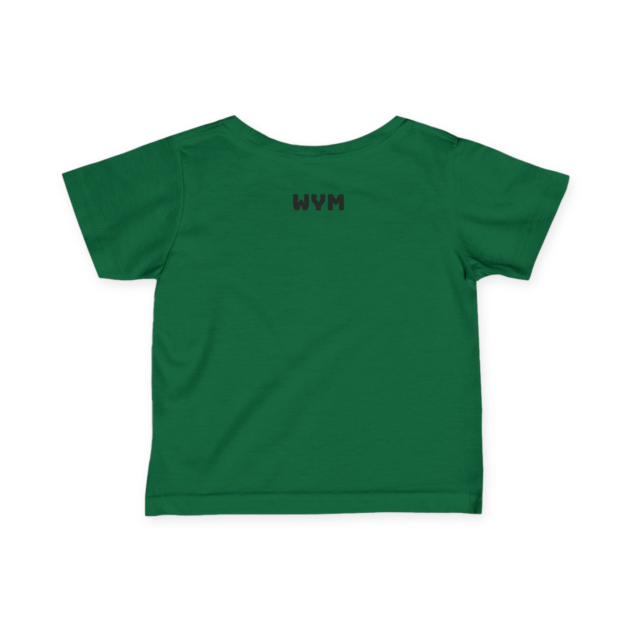 Infant Tee "Built Different" – Baby Graphic Shirt with Crown Design