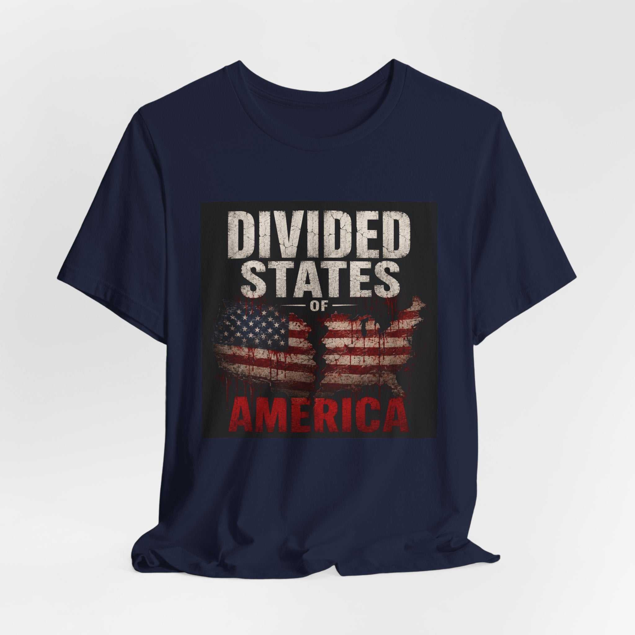 Divided States America Graphic Tee — Political Statement T-Shirt