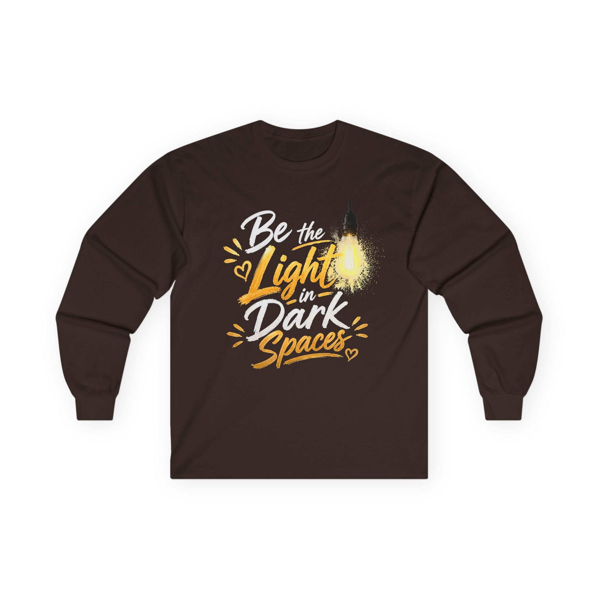 Wear Your Moment Unisex Inspirational Long Sleeve T-Shirt – Be the Light in Dark Spaces, Sizes S–4XL