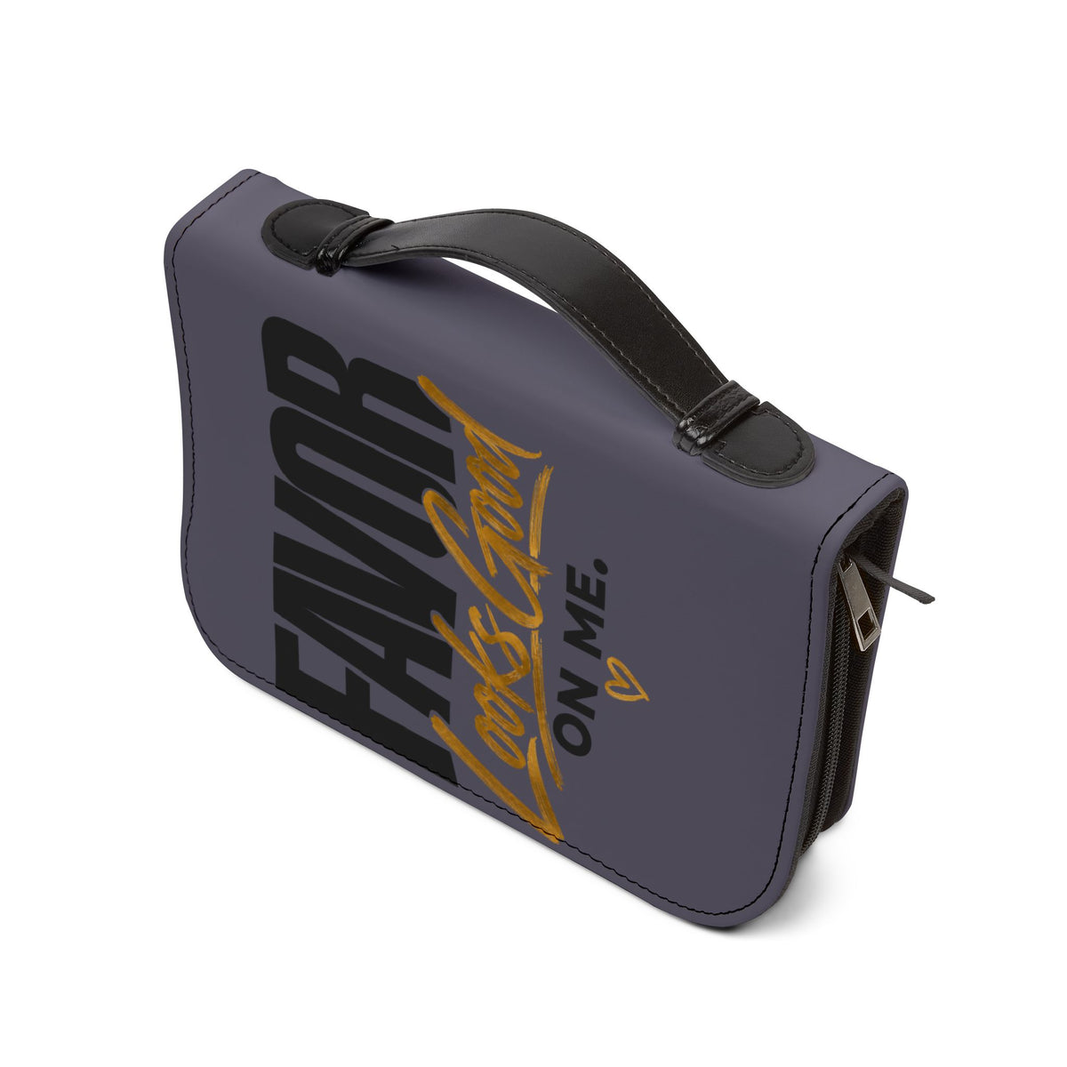 Bible Cover - "Favor Looks Good On Me" Zippered Scripture Organizer