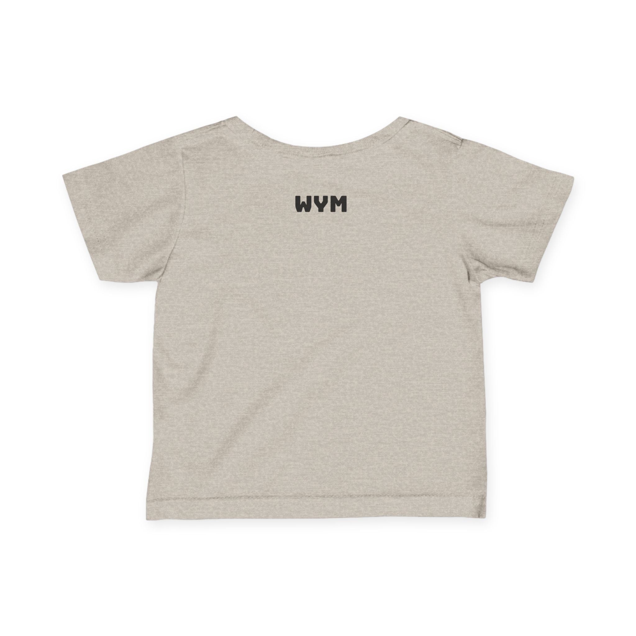 Infant Tee "Built Different" – Baby Graphic Shirt with Crown Design
