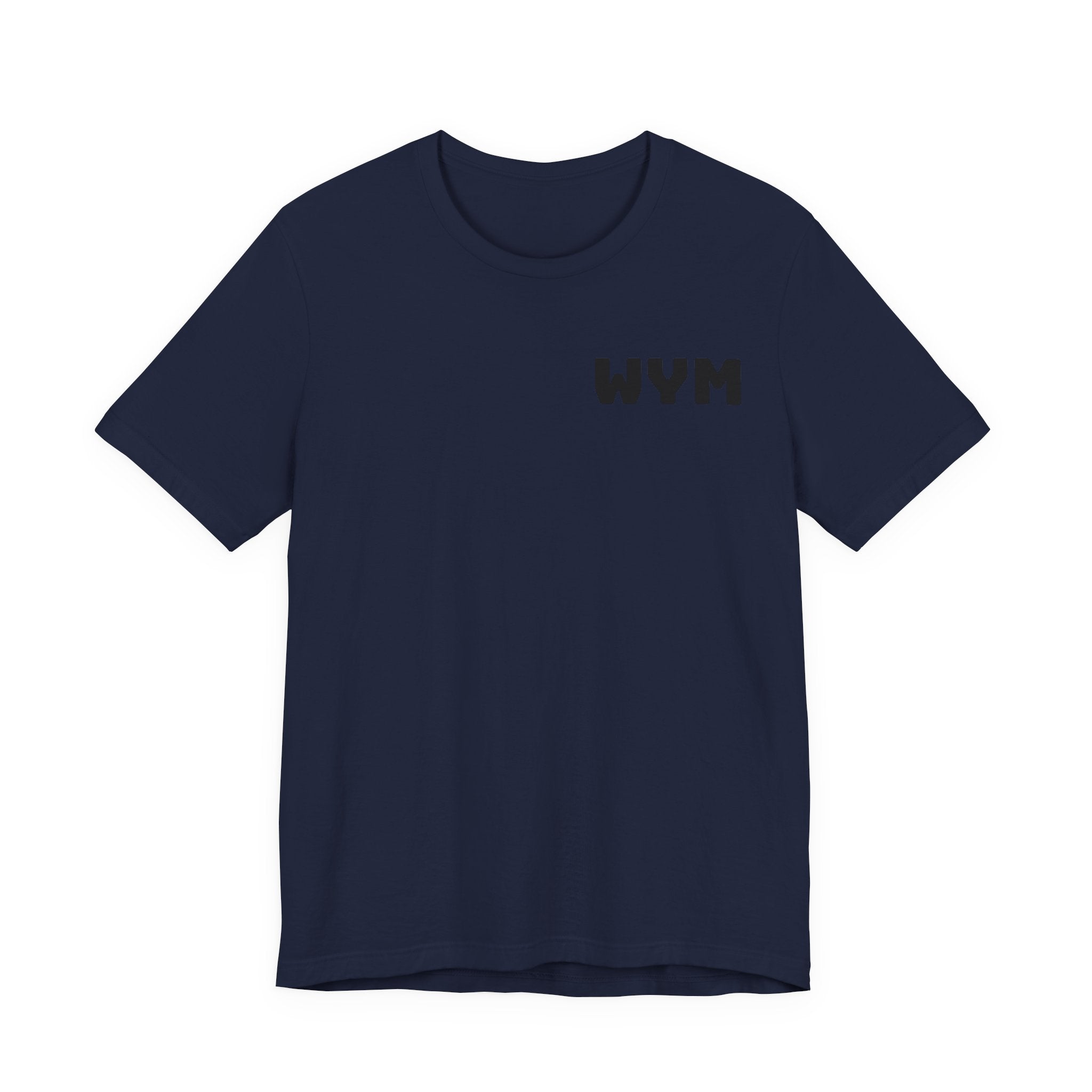 WYM Minimalist Chest Logo Tee – Casual Graphic T-Shirt