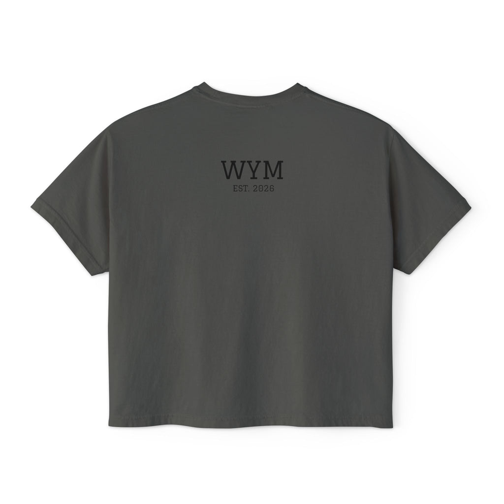 Walk by Faith Women's Boxy Tee — Inspirational Christian Shirt with Sunset Design