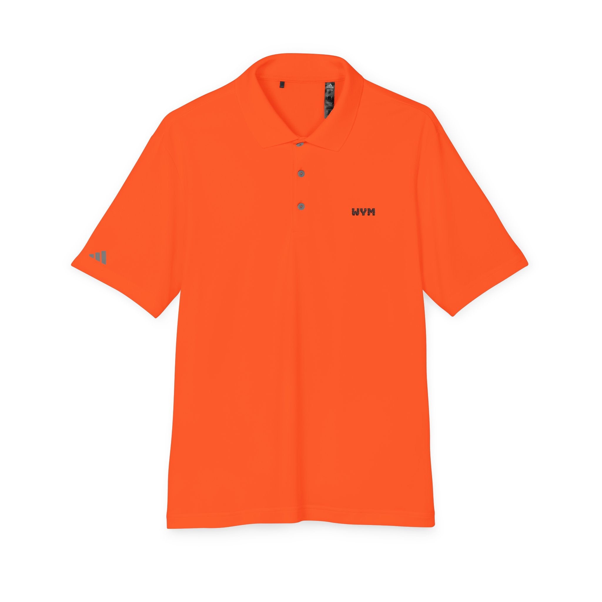 WVM Minimalist Performance Polo — White Athletic Golf Shirt