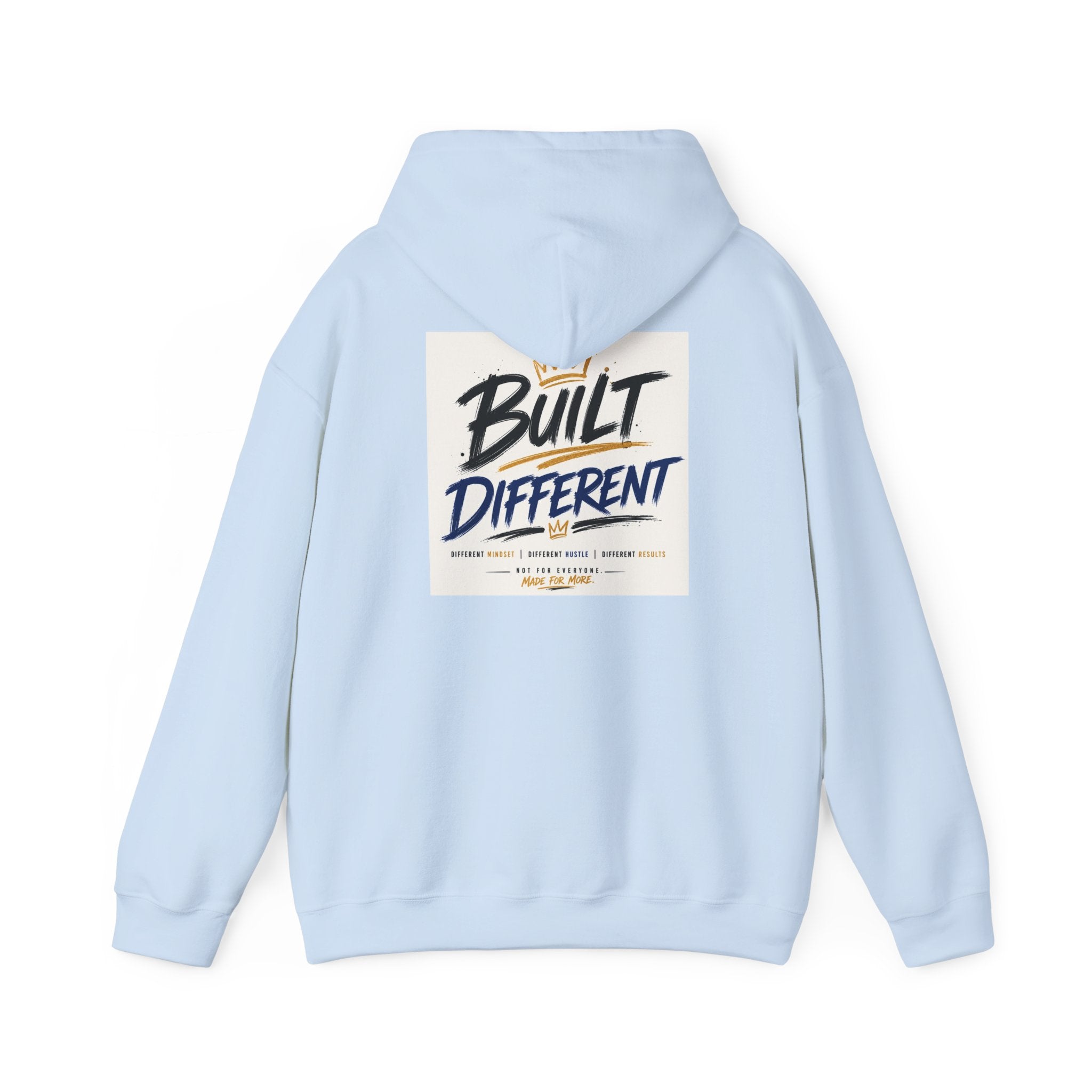 Wear Your Moment Unisex Graphic Hoodie – Built Different Pullover, 50/50 Cotton-Poly, Sizes S–4XL