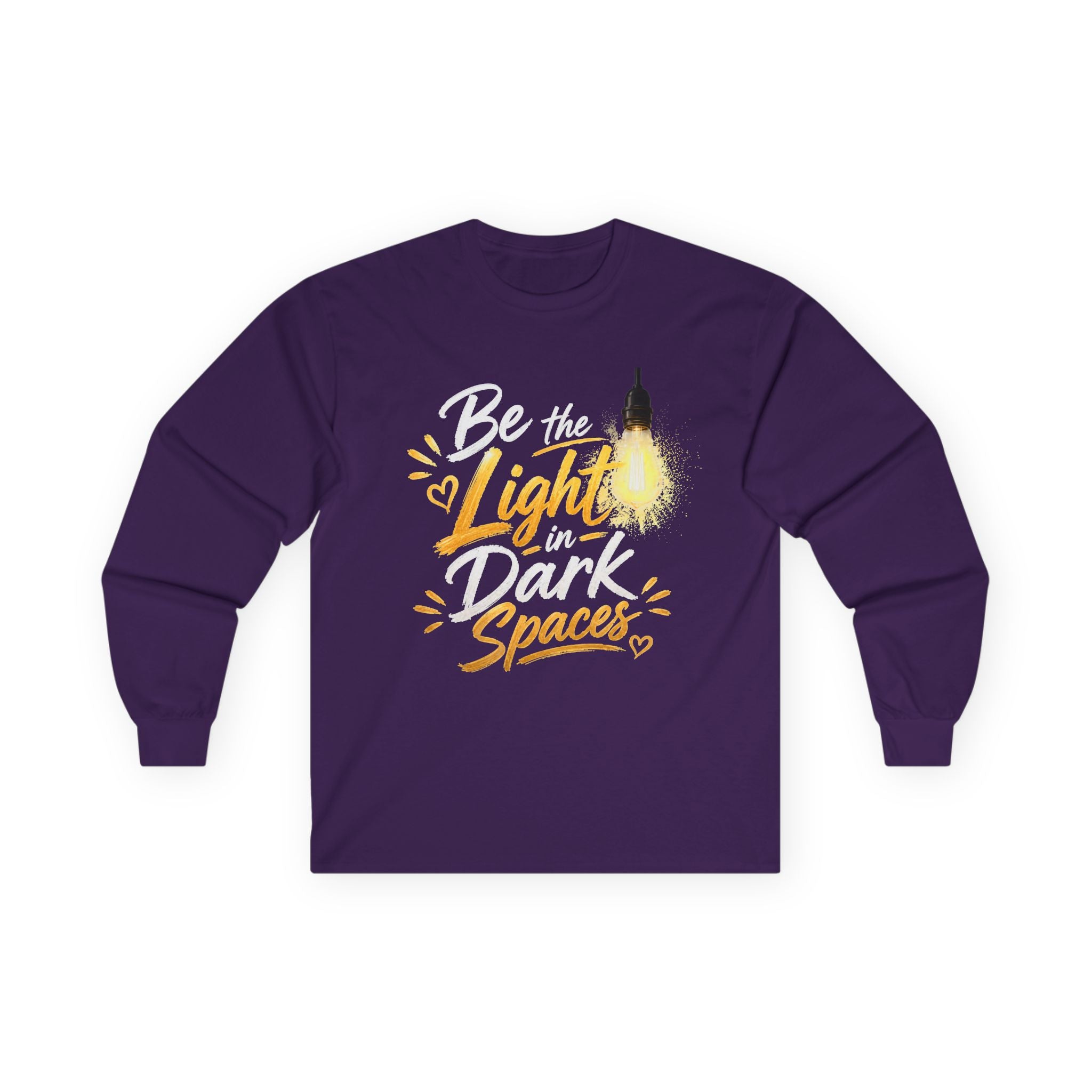 Wear Your Moment Unisex Inspirational Long Sleeve T-Shirt – Be the Light in Dark Spaces, Sizes S–4XL