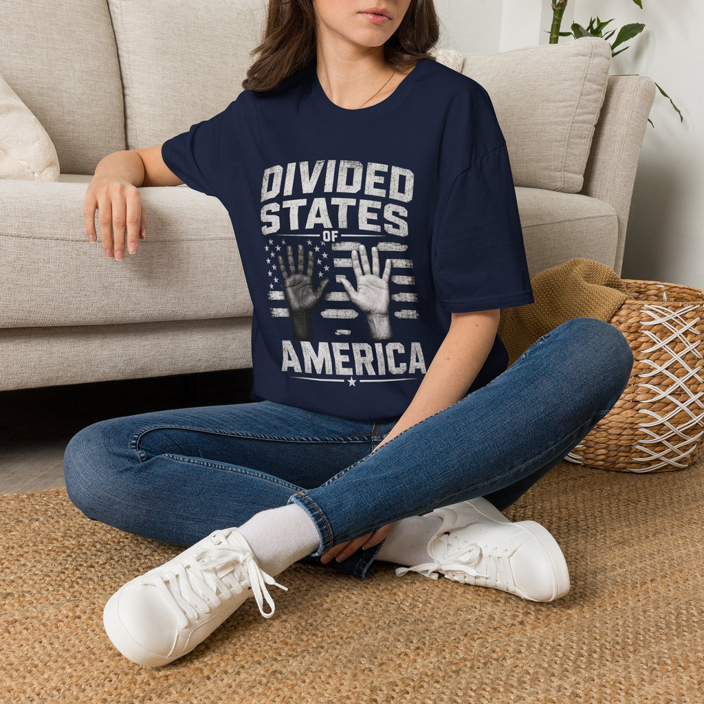 Divided States of America T-Shirt — Political Commentary Graphic Tee