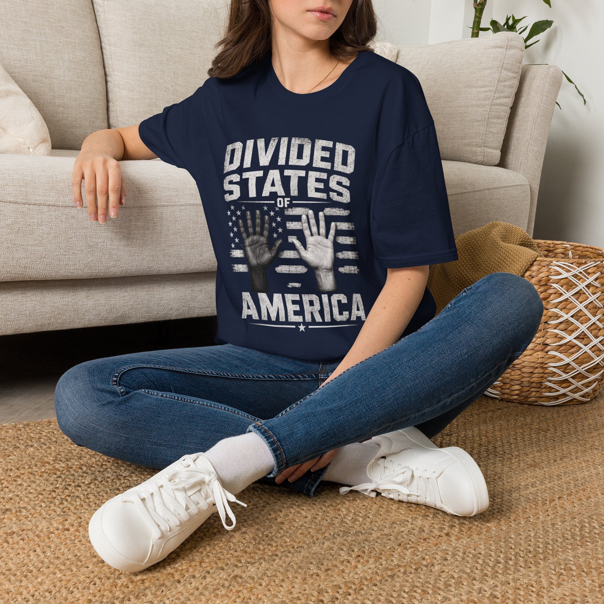 Divided States of America T-Shirt — Political Commentary Graphic Tee