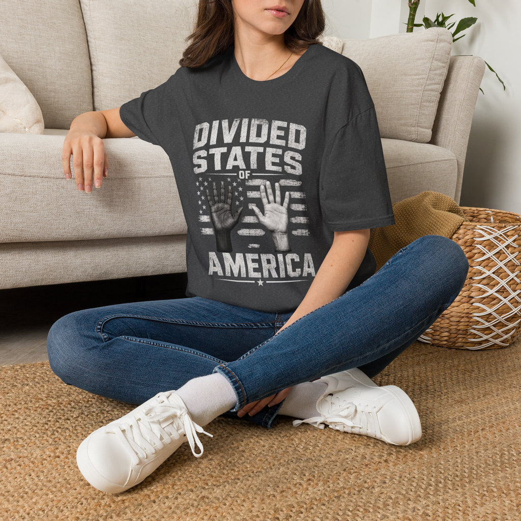 Divided States of America T-Shirt — Political Commentary Graphic Tee