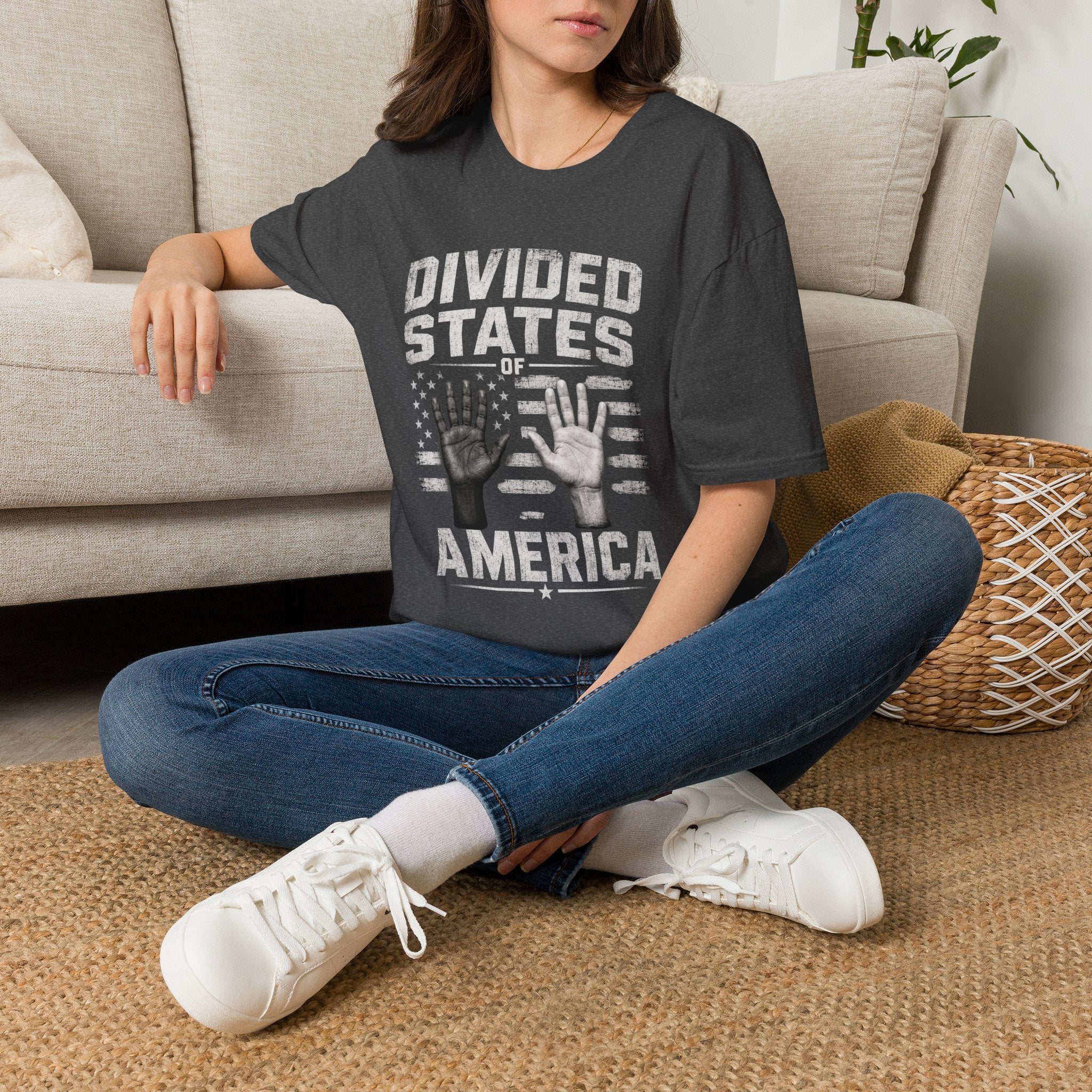 Divided States of America T-Shirt — Political Commentary Graphic Tee
