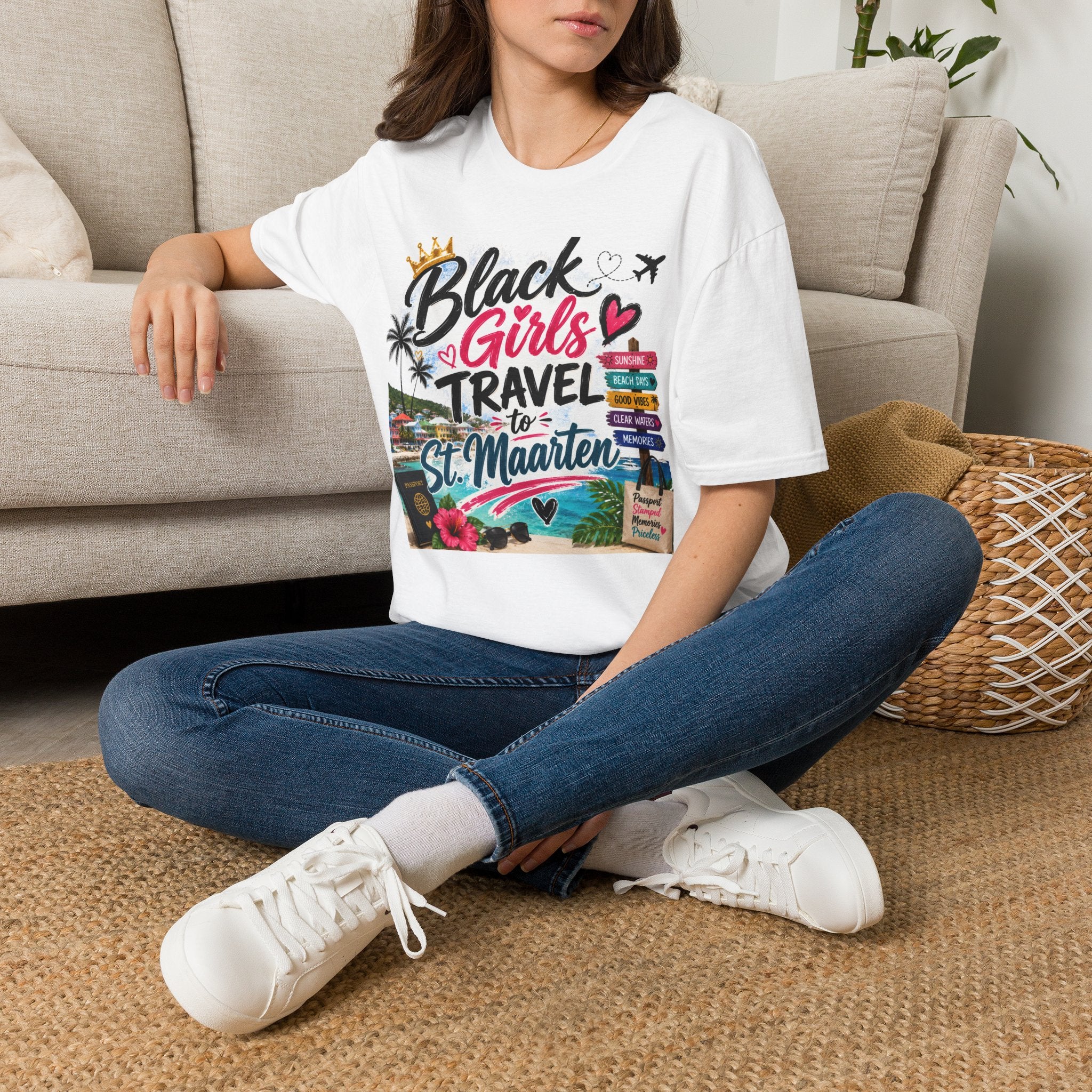 Black Girls Travel to St. Maarten Tee