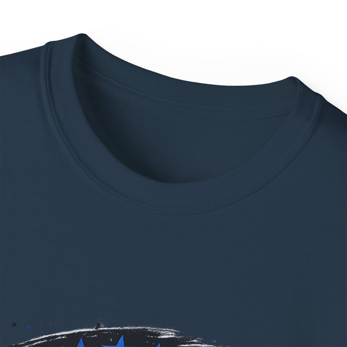 Blue Midterms Tee — Flag Brushstroke Graphic