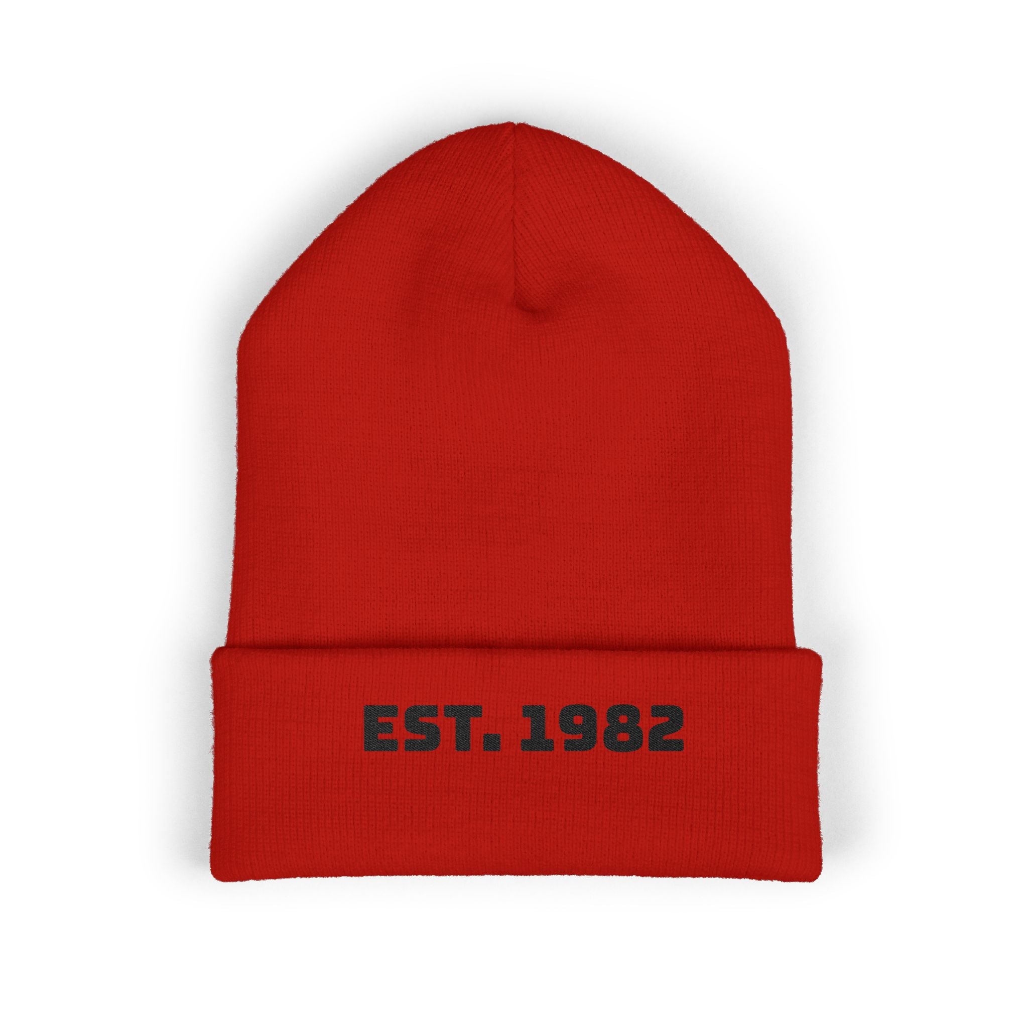 Embroidered "EST. 1982" Cuffed Beanie