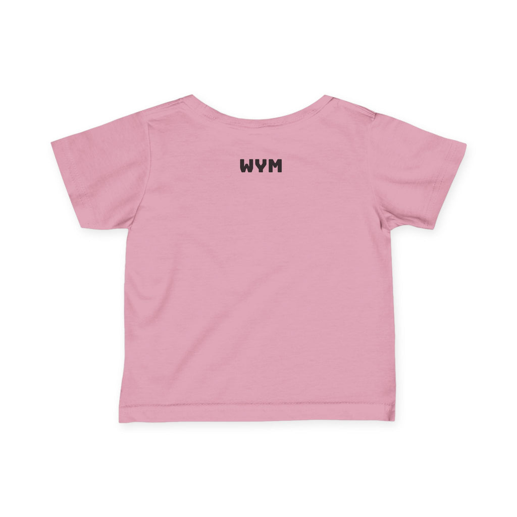 Infant Tee "Built Different" – Baby Graphic Shirt with Crown Design