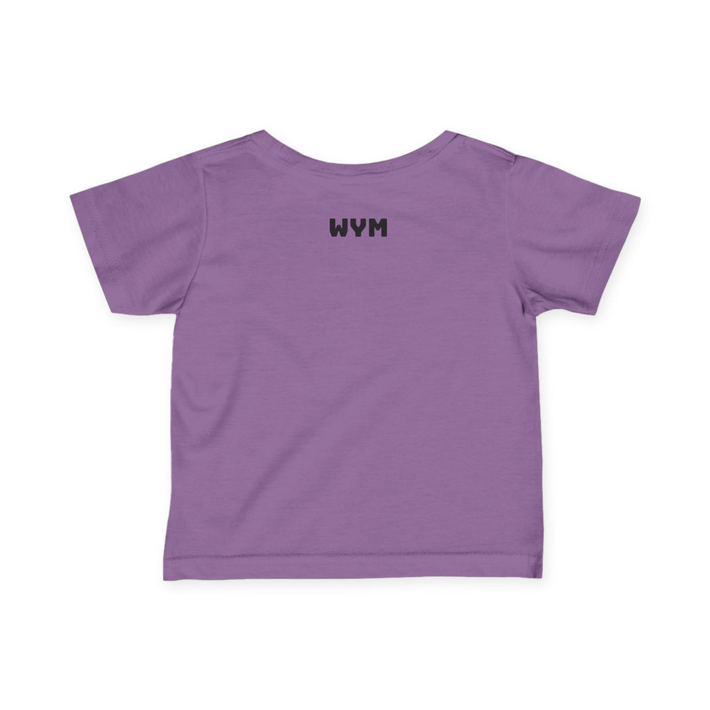 Infant Tee "Built Different" – Baby Graphic Shirt with Crown Design