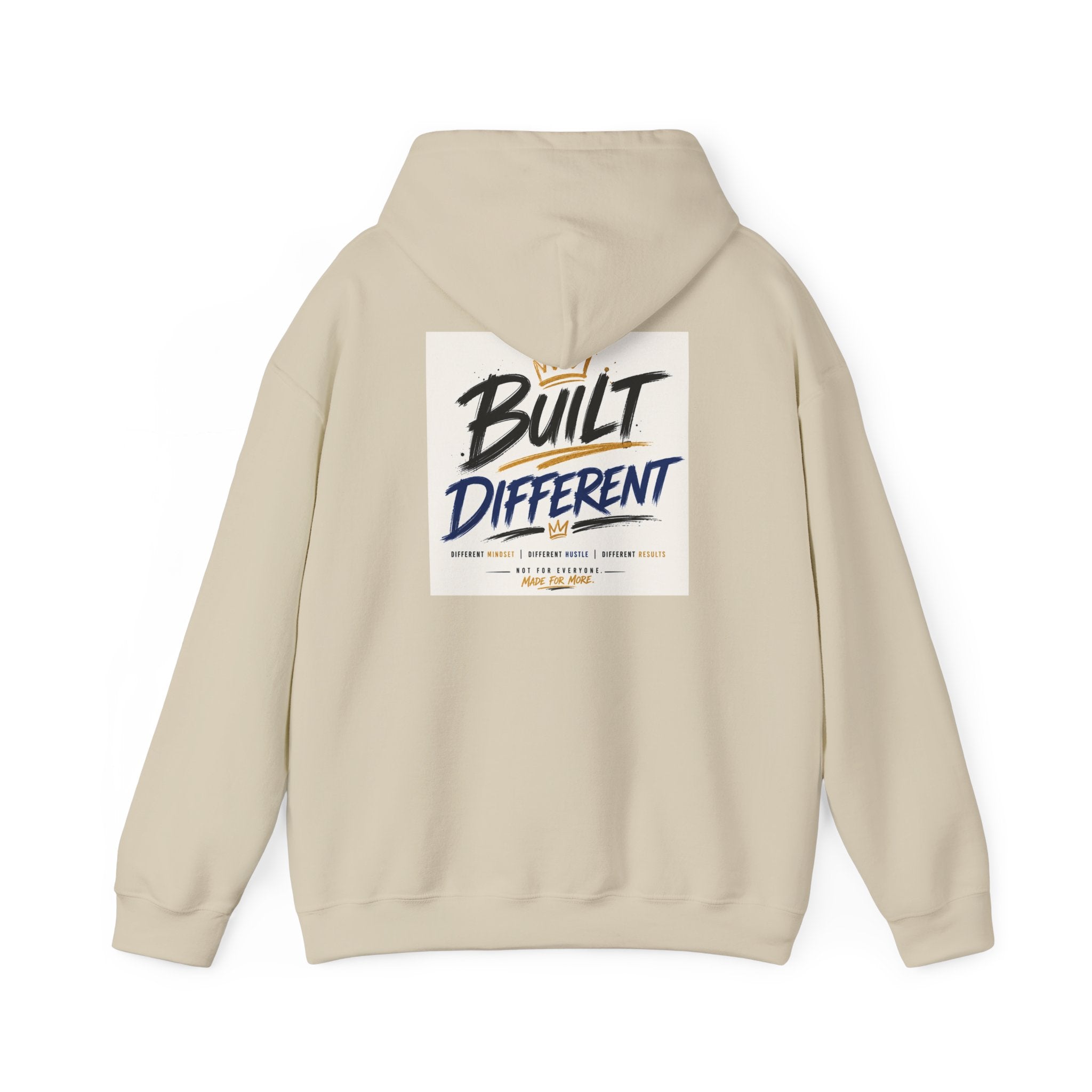 Wear Your Moment Unisex Graphic Hoodie – Built Different Pullover, 50/50 Cotton-Poly, Sizes S–4XL