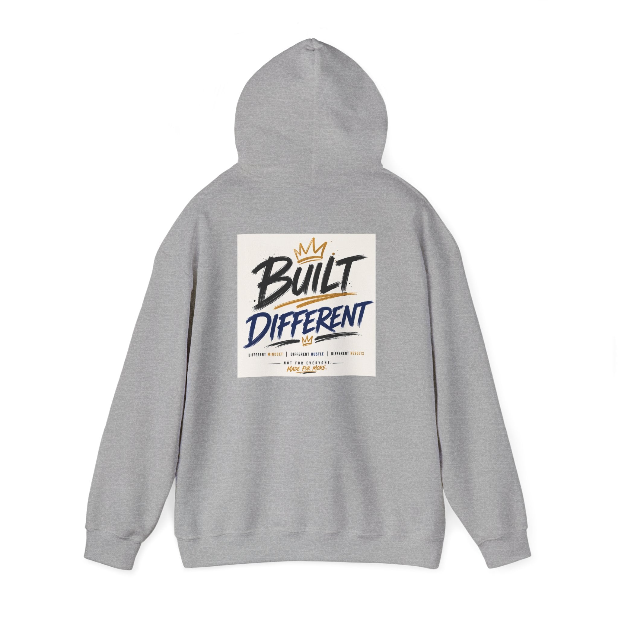 Wear Your Moment Unisex Graphic Hoodie – Built Different Pullover, 50/50 Cotton-Poly, Sizes S–4XL