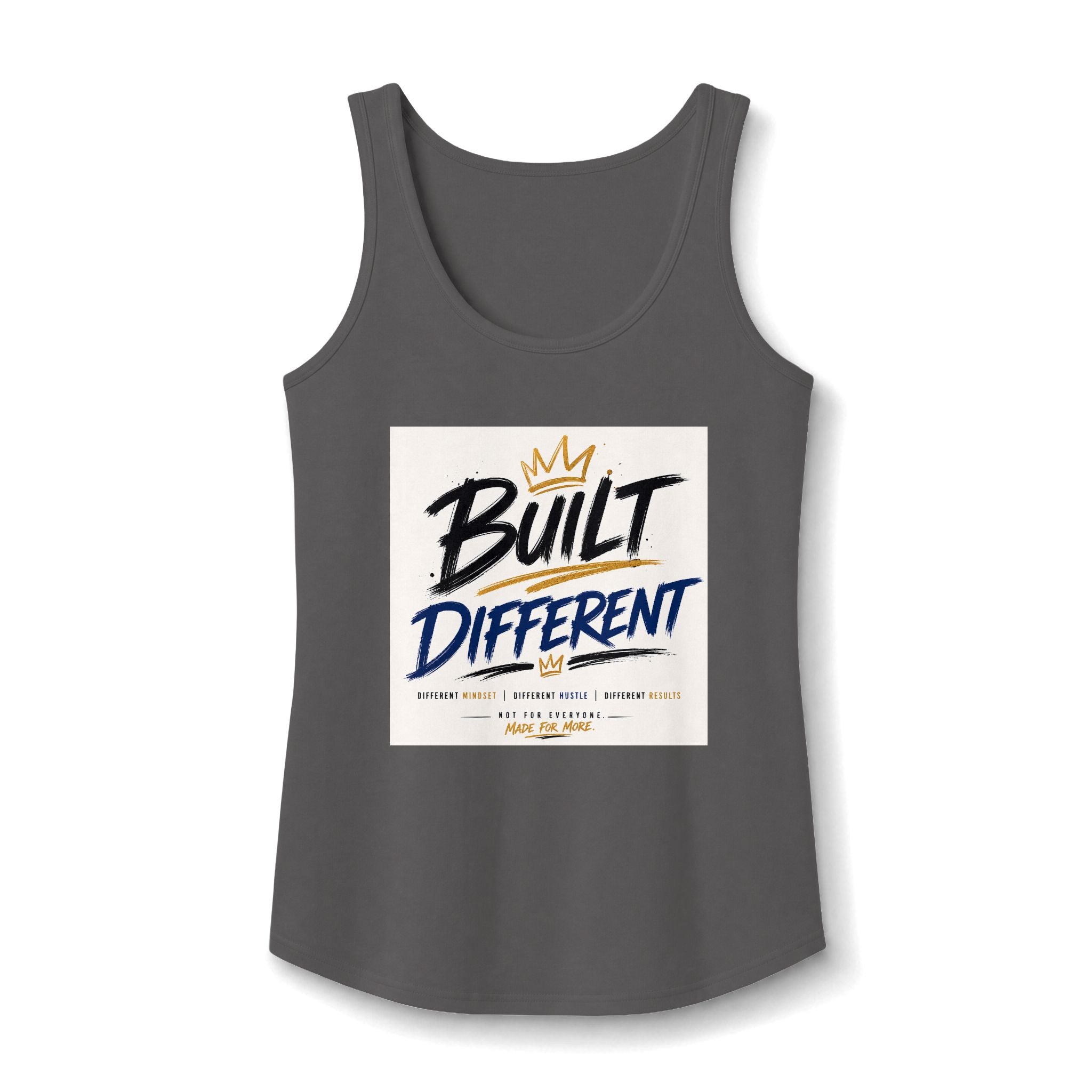 Wear Your Moment Women's Motivational Tank Top – Built Different, 100% Cotton, Sizes S–4XL