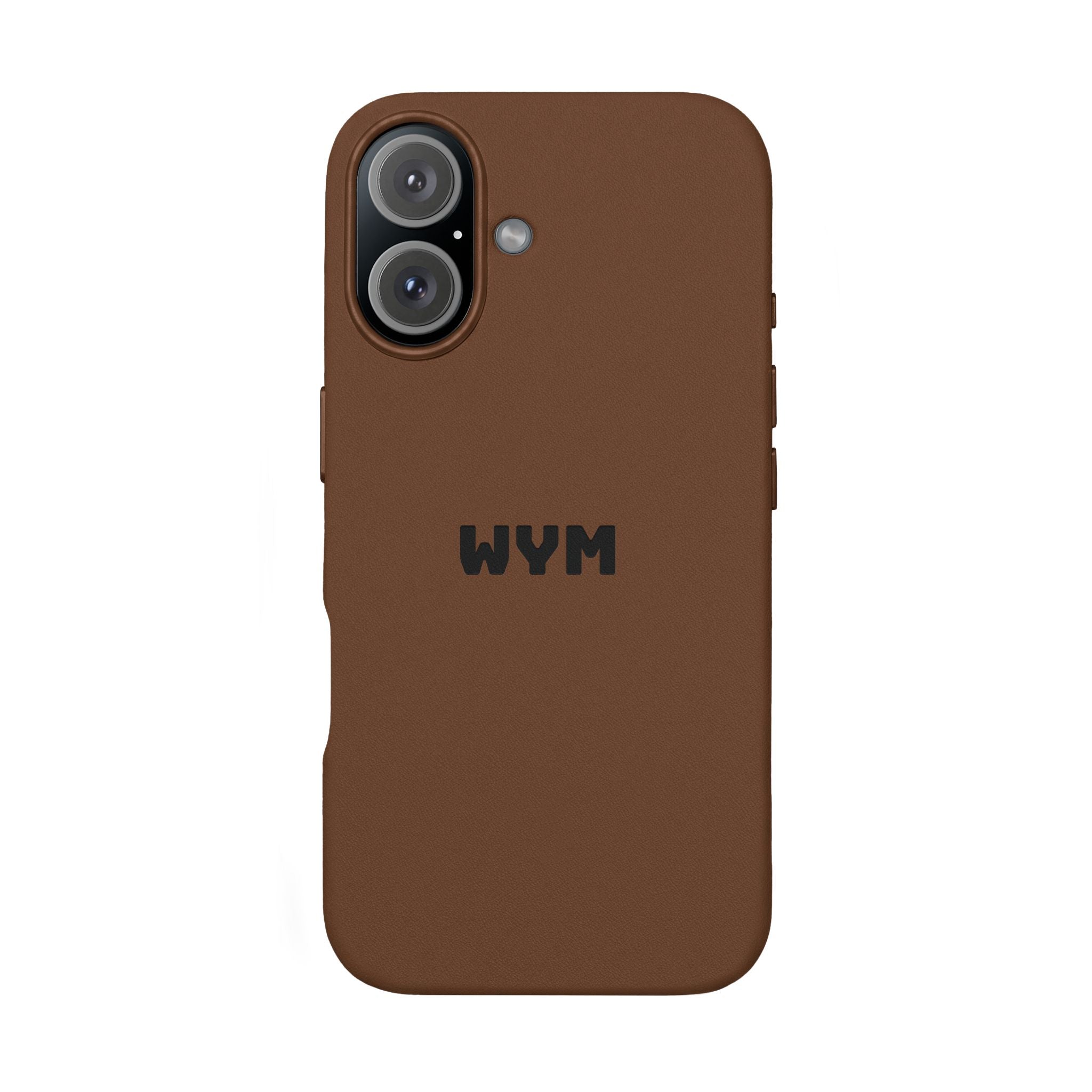 Engraved PU Leather Phone Case – Custom Monogrammed Black Cover