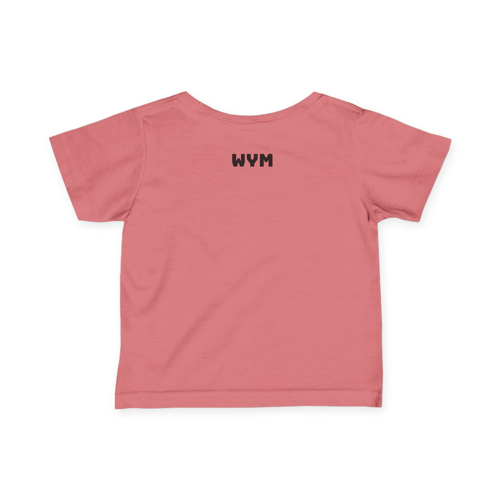 Infant Tee "Built Different" – Baby Graphic Shirt with Crown Design