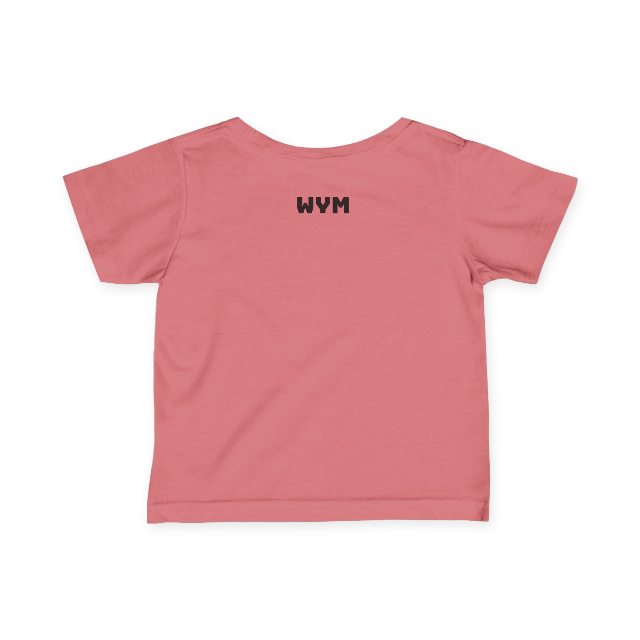 Infant Tee "Built Different" – Baby Graphic Shirt with Crown Design