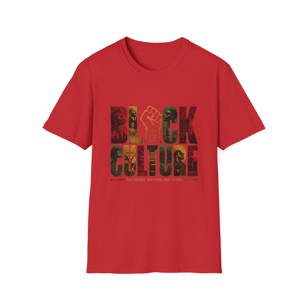 Black History Month Fist Tee — Unity, Pride & Heritage Graphic, Lightweight OEKO-TEX® Cotton