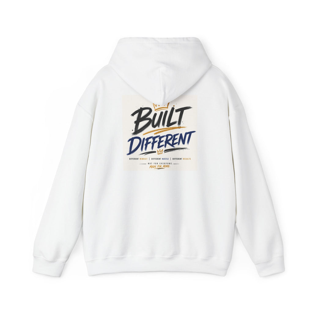 Wear Your Moment Unisex Graphic Hoodie – Built Different Pullover, 50/50 Cotton-Poly, Sizes S–4XL