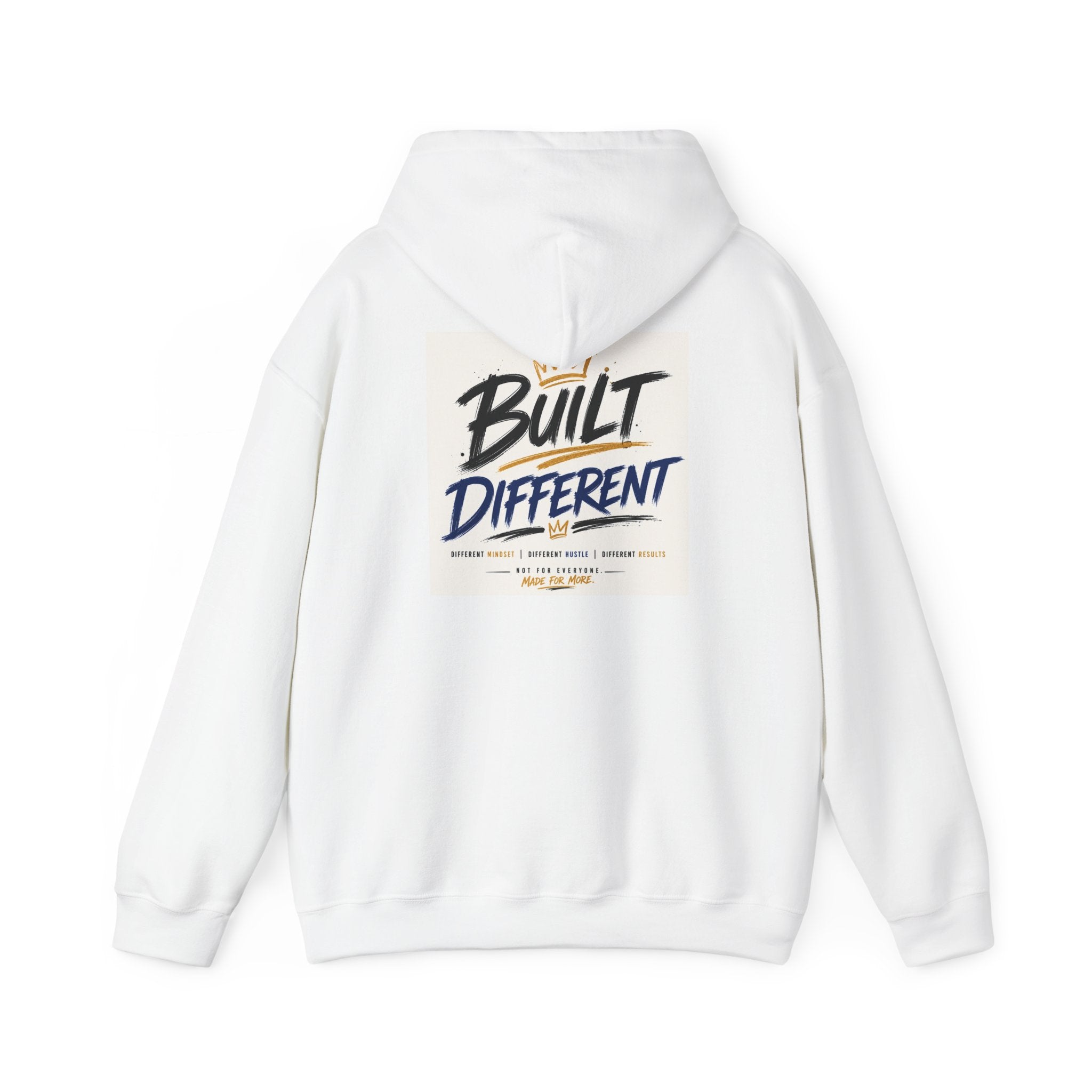 Wear Your Moment Unisex Graphic Hoodie – Built Different Pullover, 50/50 Cotton-Poly, Sizes S–4XL