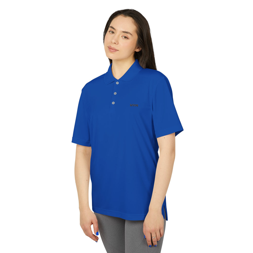 WVM Minimalist Performance Polo — White Athletic Golf Shirt