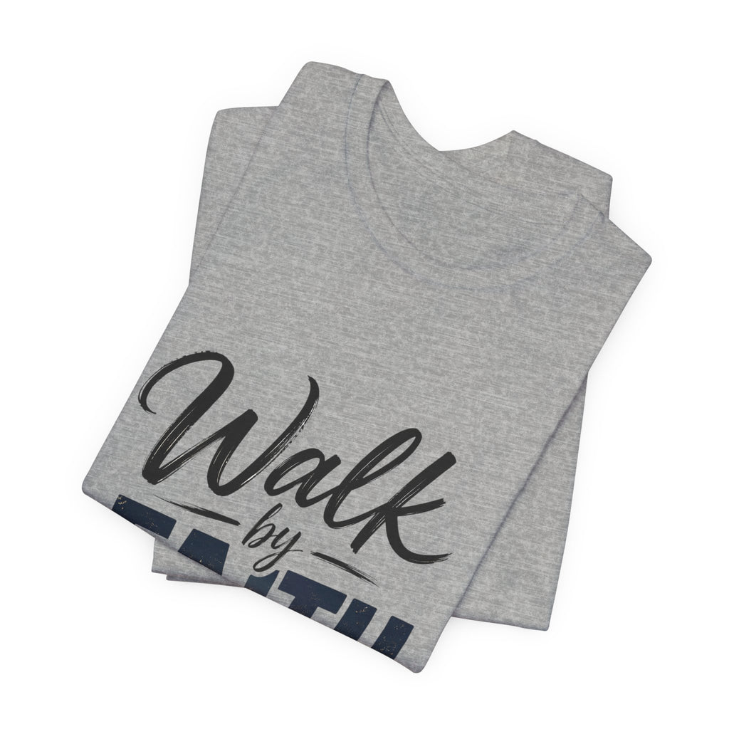 Wear Your Moment Women's Graphic T-Shirt – Walk by Faith Sunset Cross, Garment-Dyed, Sizes S–4XL