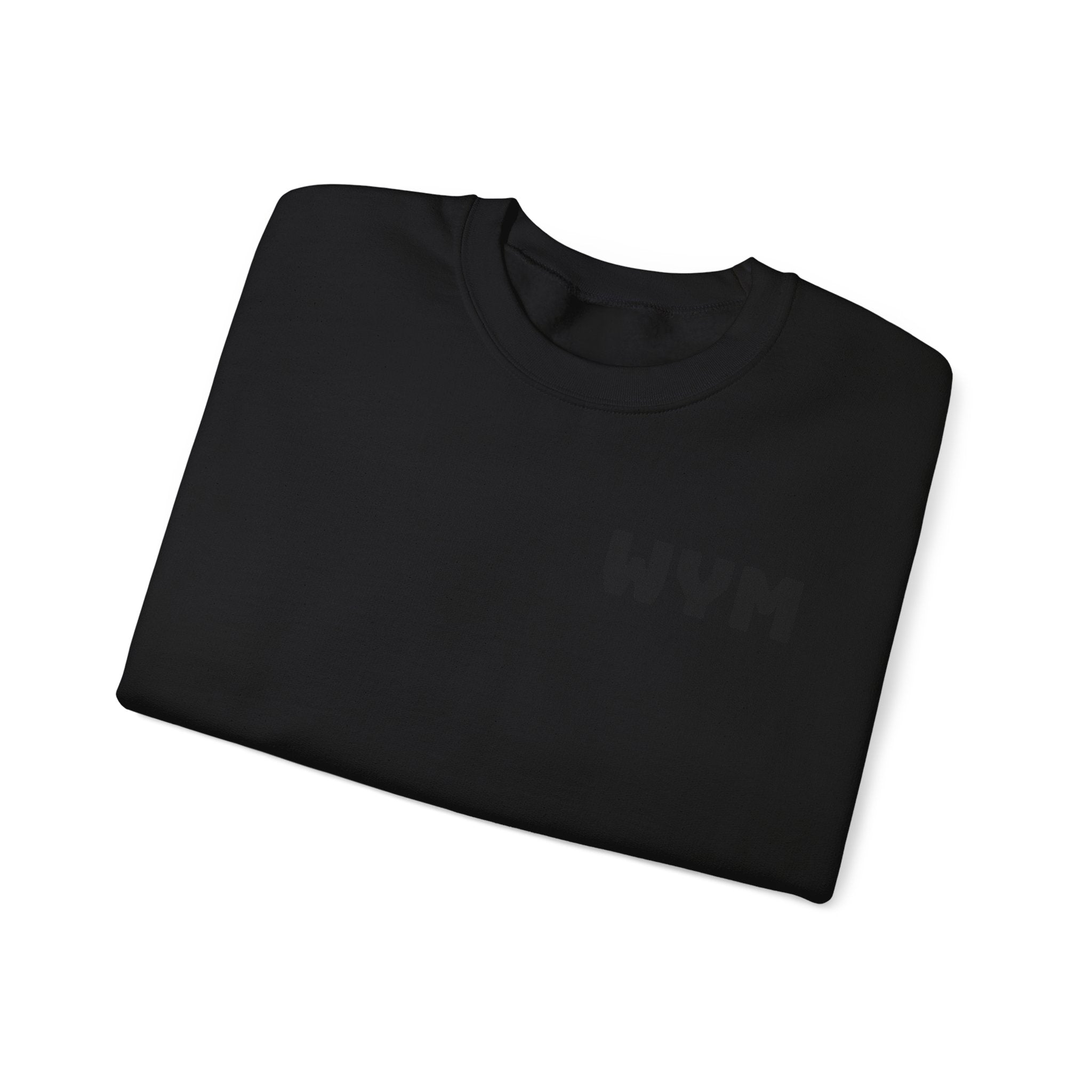 WYM Minimalist Crewneck Sweatshirt — White Casual Pullover