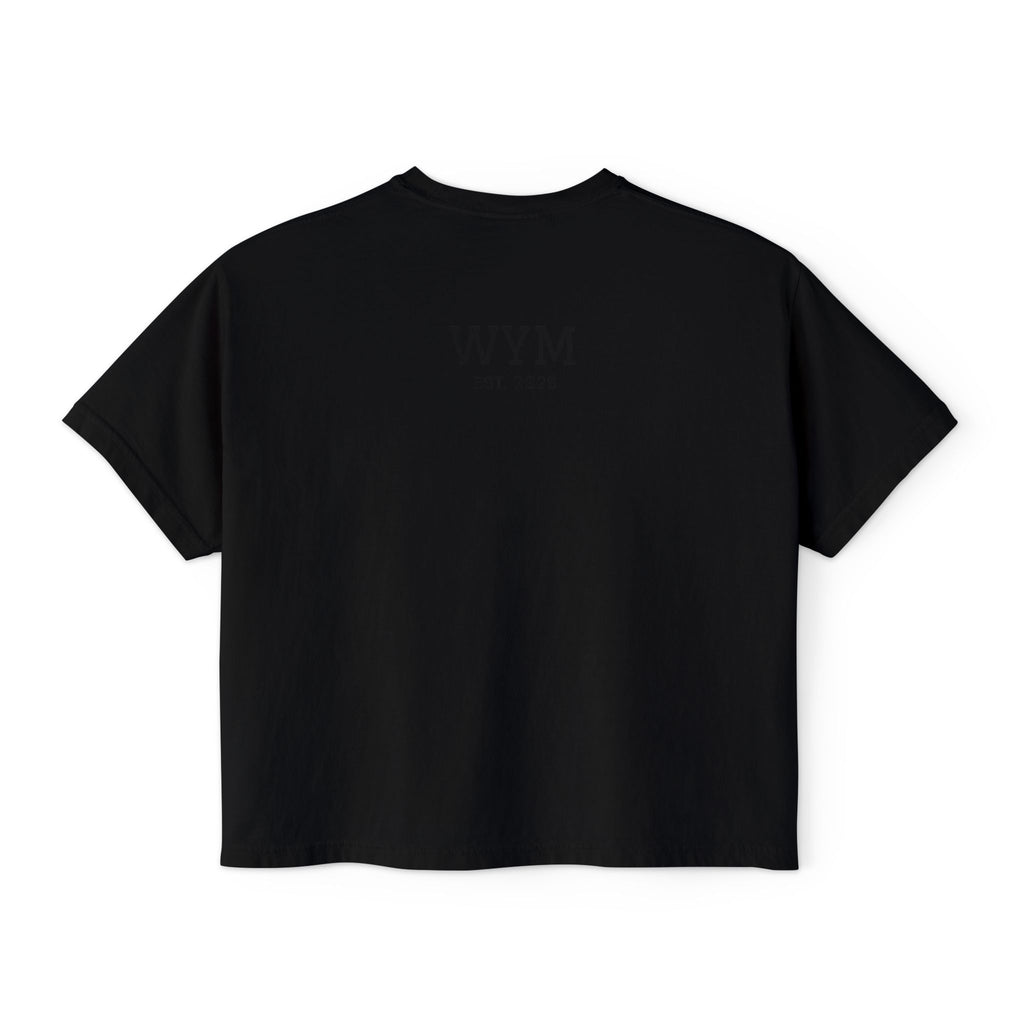 Walk by Faith Women's Boxy Tee — Inspirational Christian Shirt with Sunset Design