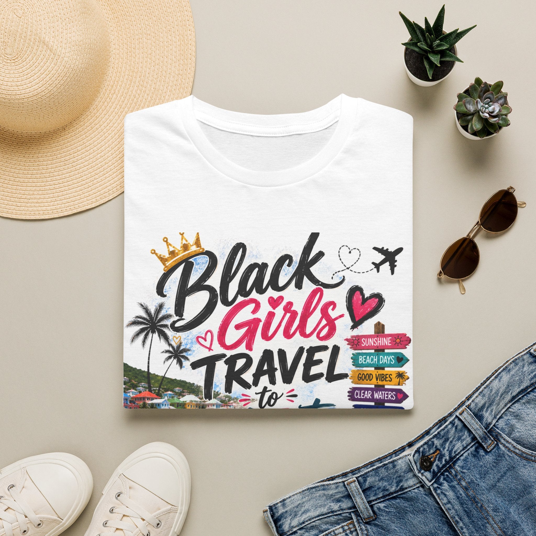 Black Girls Travel to St. Maarten Tee