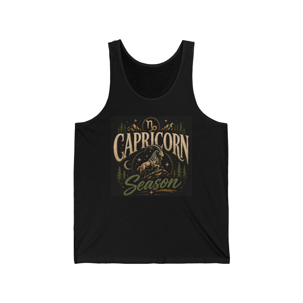 Capricorn Season Tank Top — Zodiac Goat Astrology Graphic Tank