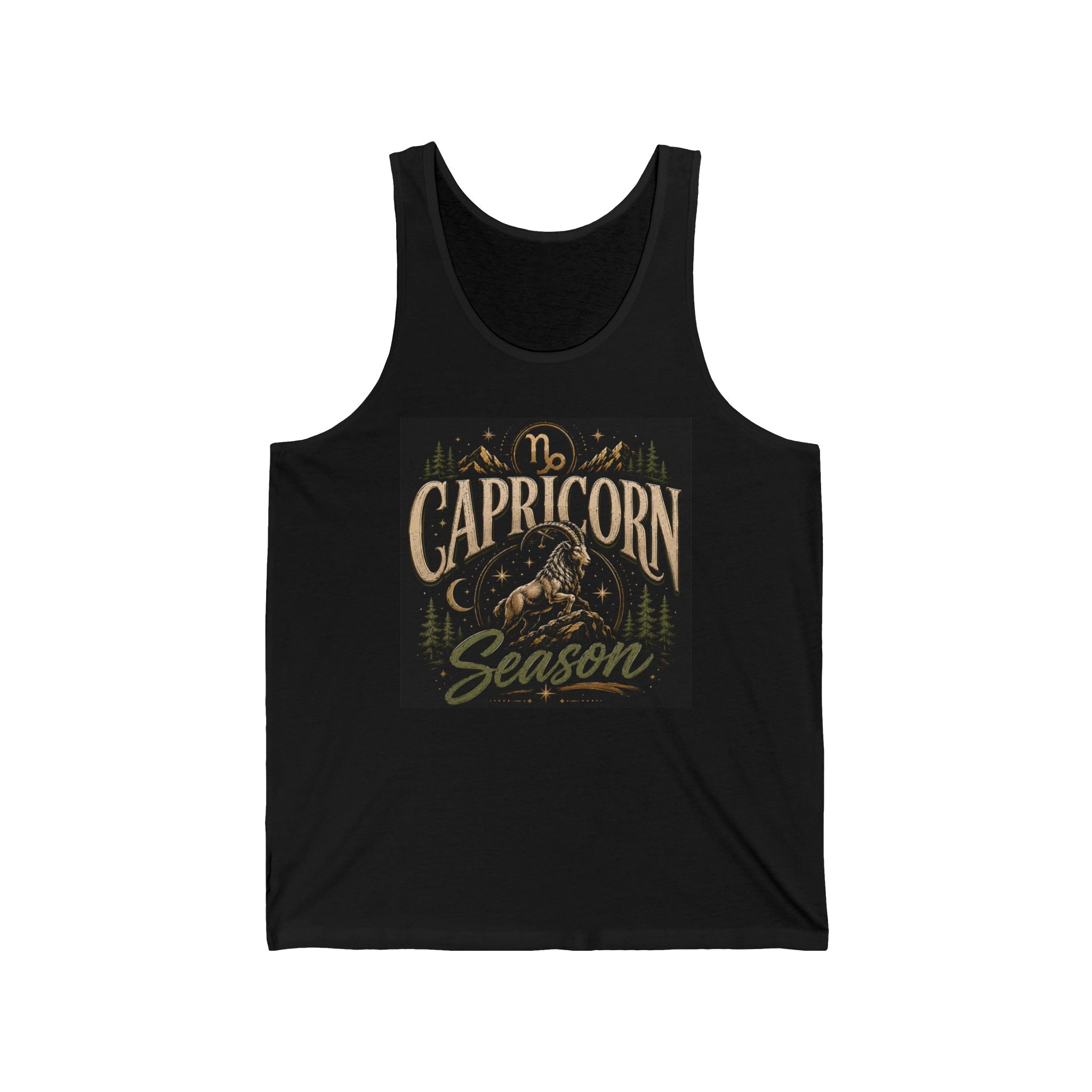 Capricorn Season Tank Top — Zodiac Goat Astrology Graphic Tank