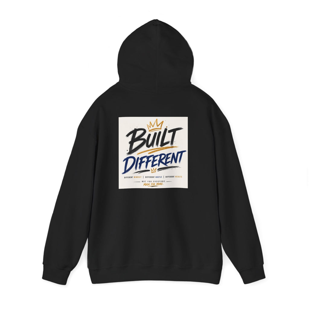 Wear Your Moment Unisex Graphic Hoodie – Built Different Pullover, 50/50 Cotton-Poly, Sizes S–4XL