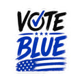 Vote Blue Sticker — Patriotic Political Campaign Kiss-Cut Decal