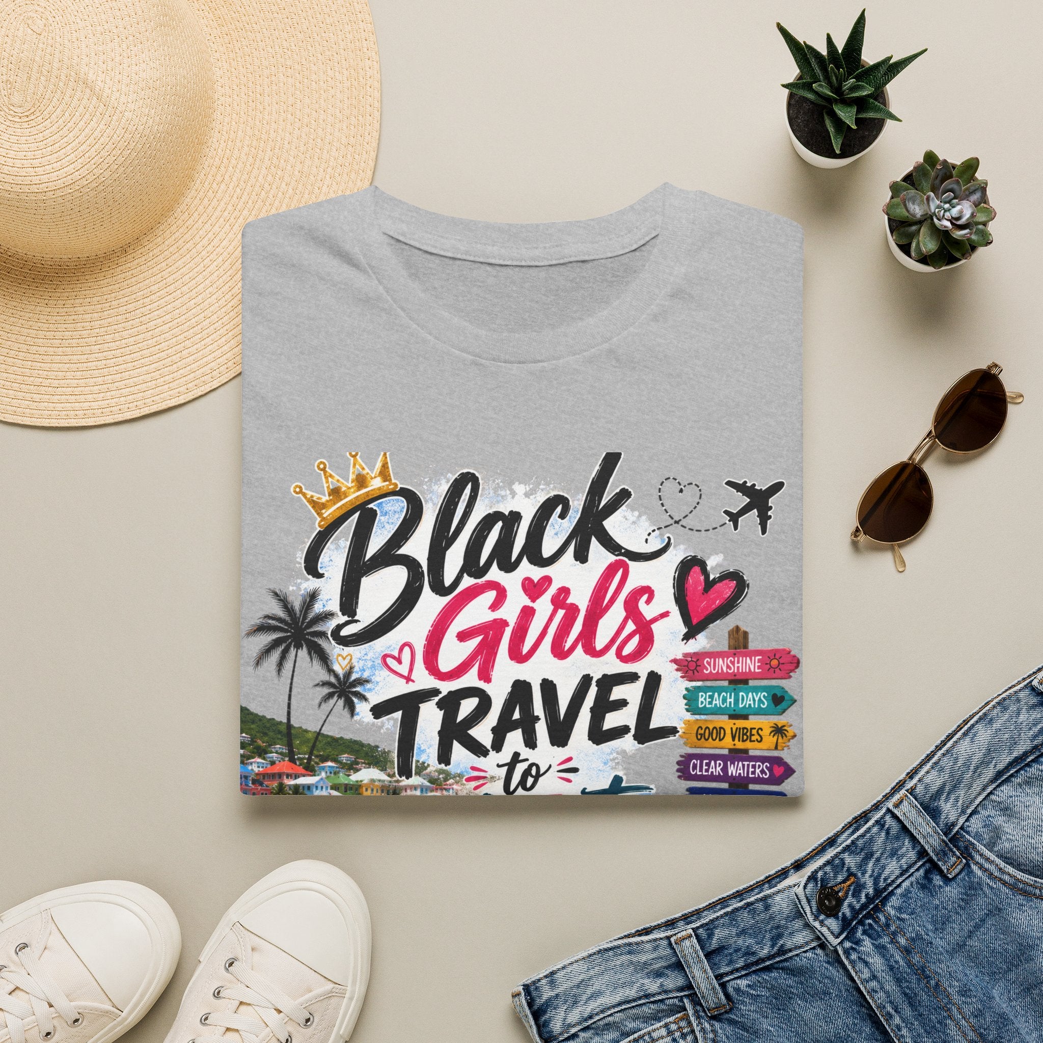 Black Girls Travel to St. Maarten Tee