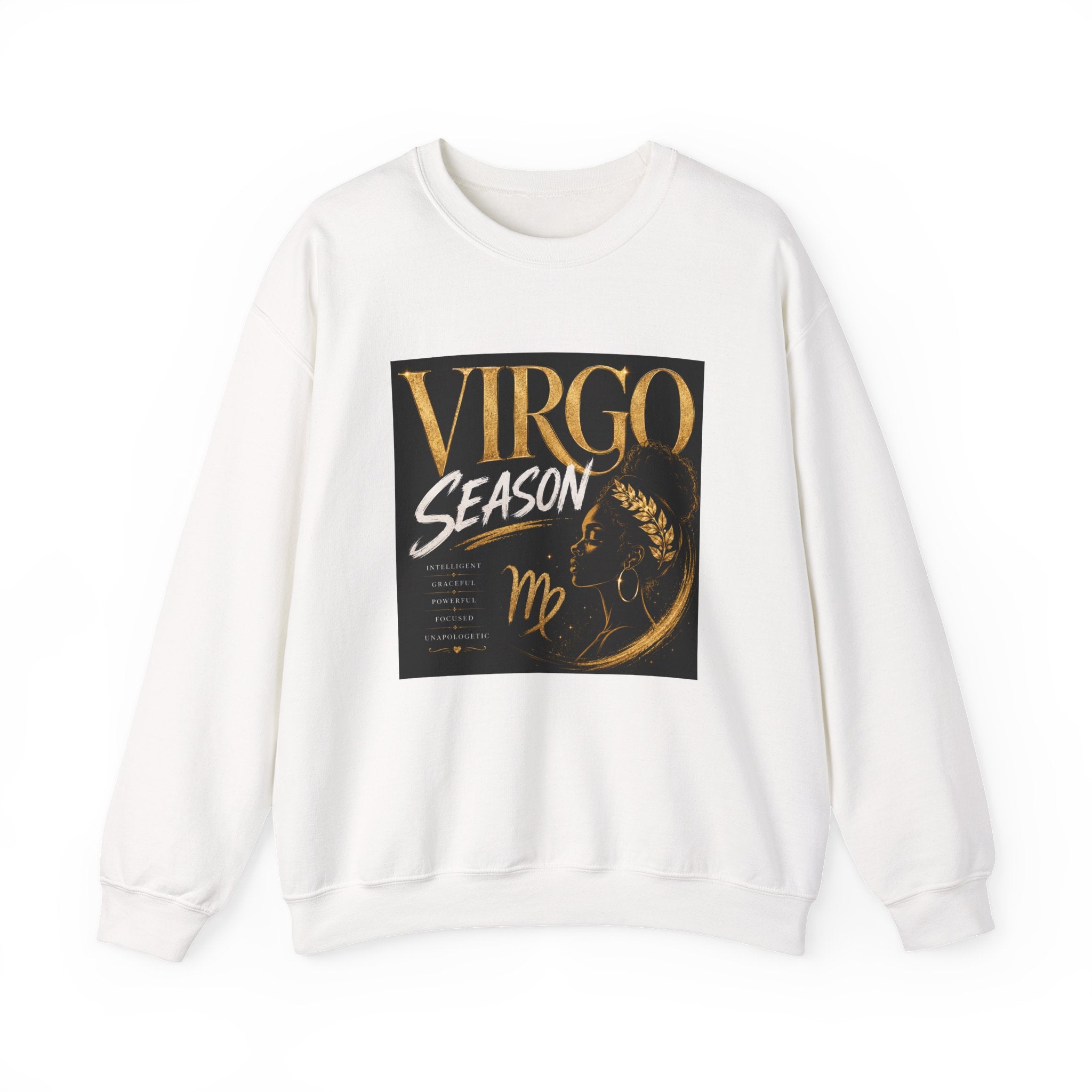 Virgo Season Crewneck Sweatshirt — Zodiac Virgo Graphic Pullover